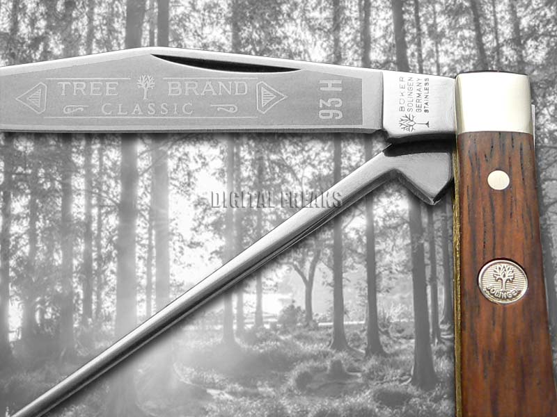 BOKER TREE BRAND Smooth Rosewood Bird Hunter Stainless Pocket Knives