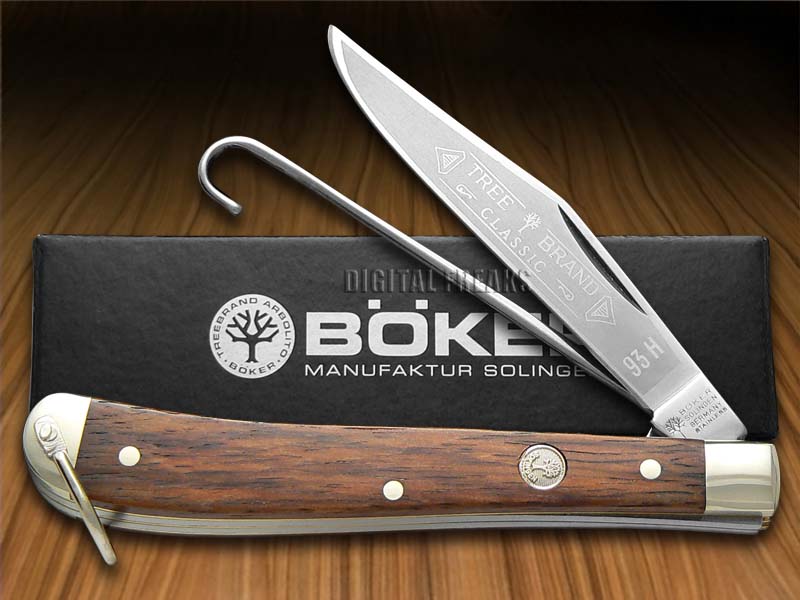 BOKER TREE BRAND Smooth Rosewood Bird Hunter Stainless Pocket Knives