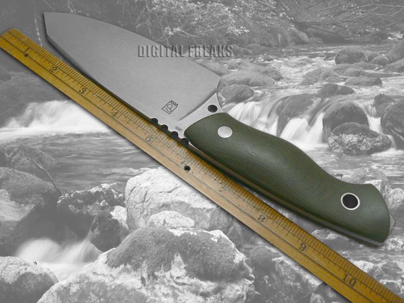 BOKER TREE BRAND Green Micarta Field Butcher Fixed Blade Stainless