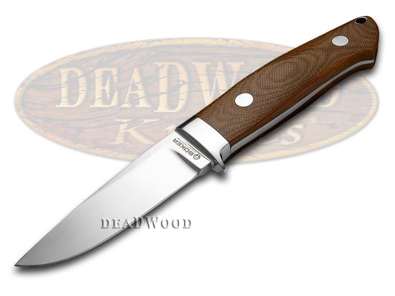 BOKER TREE BRAND Brown Micarta Bob Dozier Fixed Blade Knife Knives eBay