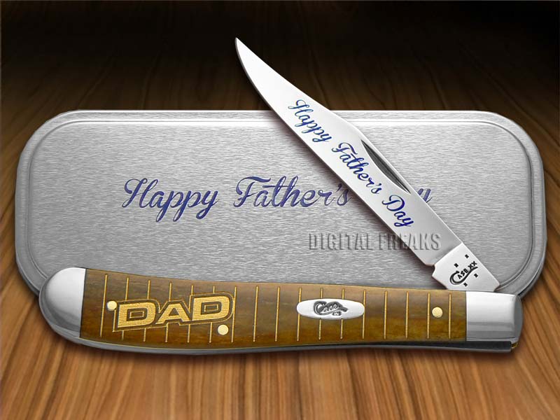 CASE XX 2016 Father's Day Antique Bone Slimline Trapper Dad 1/650