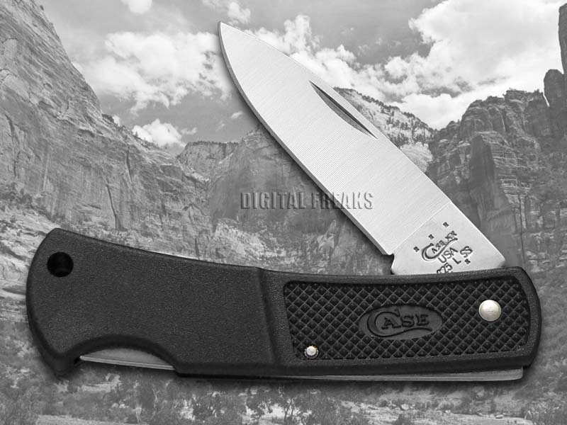 CASE XX Lightweight Black Zytel Small Lockback Stainless Pocket Knives