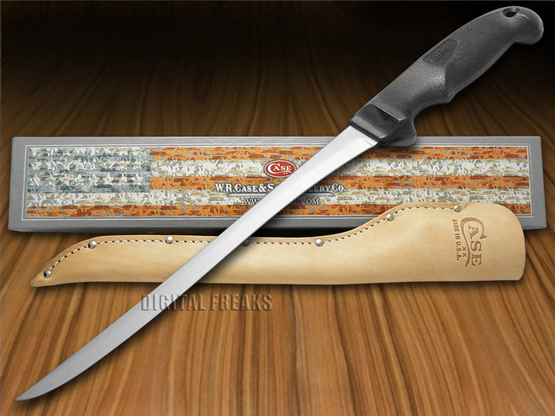 CASE XX Kitchen Cutlery Black Synthetic 9" Stainless Hunter's Fillet