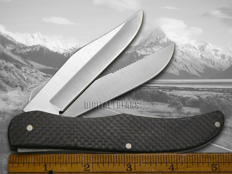 CASE XX Black Carbon Fiber Folding Hunter Stainless Pocket Knives Knife