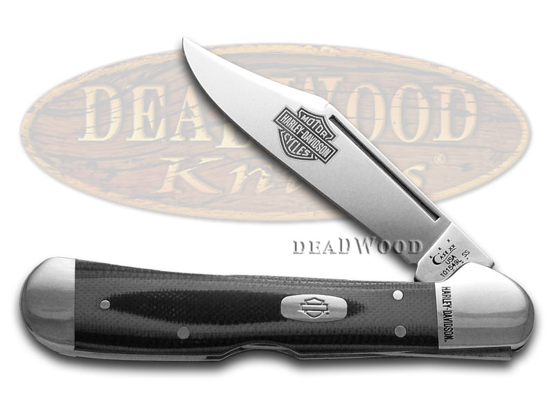 CASE XX Harley Davidson® Motorcycles Black Silver G10 Copperlock