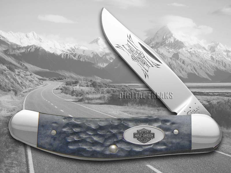 CASE XX HarleyDavidson Jigged Gray Bone Sowbelly Stainless Pocket Knives Knife eBay