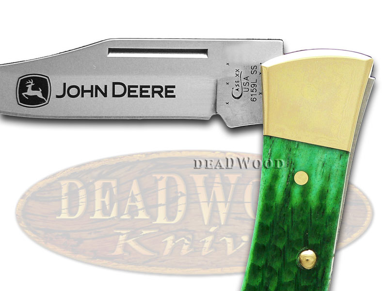 CASE XX John Deere Green Bone Hammerhead Lockback Stainless Pocket