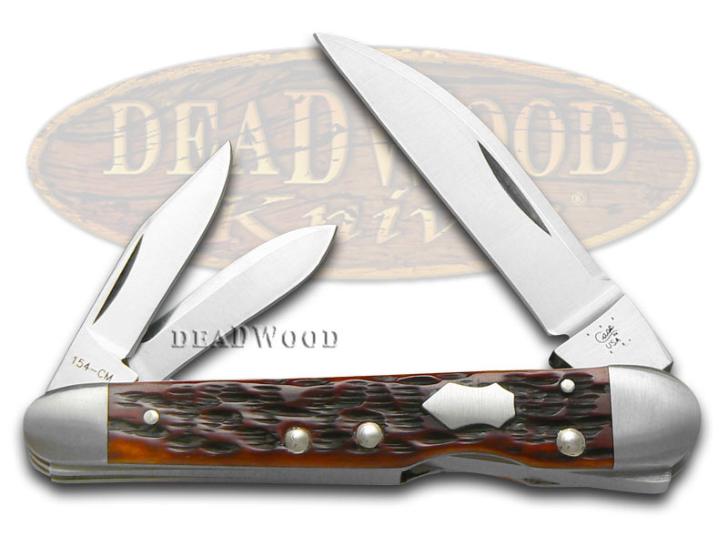 CASE XX Jigged Chestnut Bone Lockback Whittler Stainless Pocket Knife