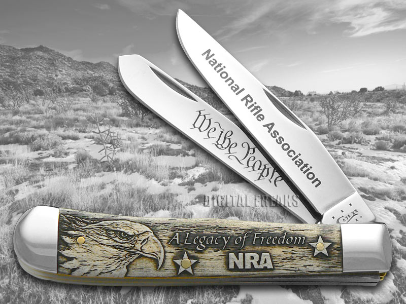 CASE XX NRA Legacy of Freedom Trapper 1/3000 Stainless Pocket Knives Knife
