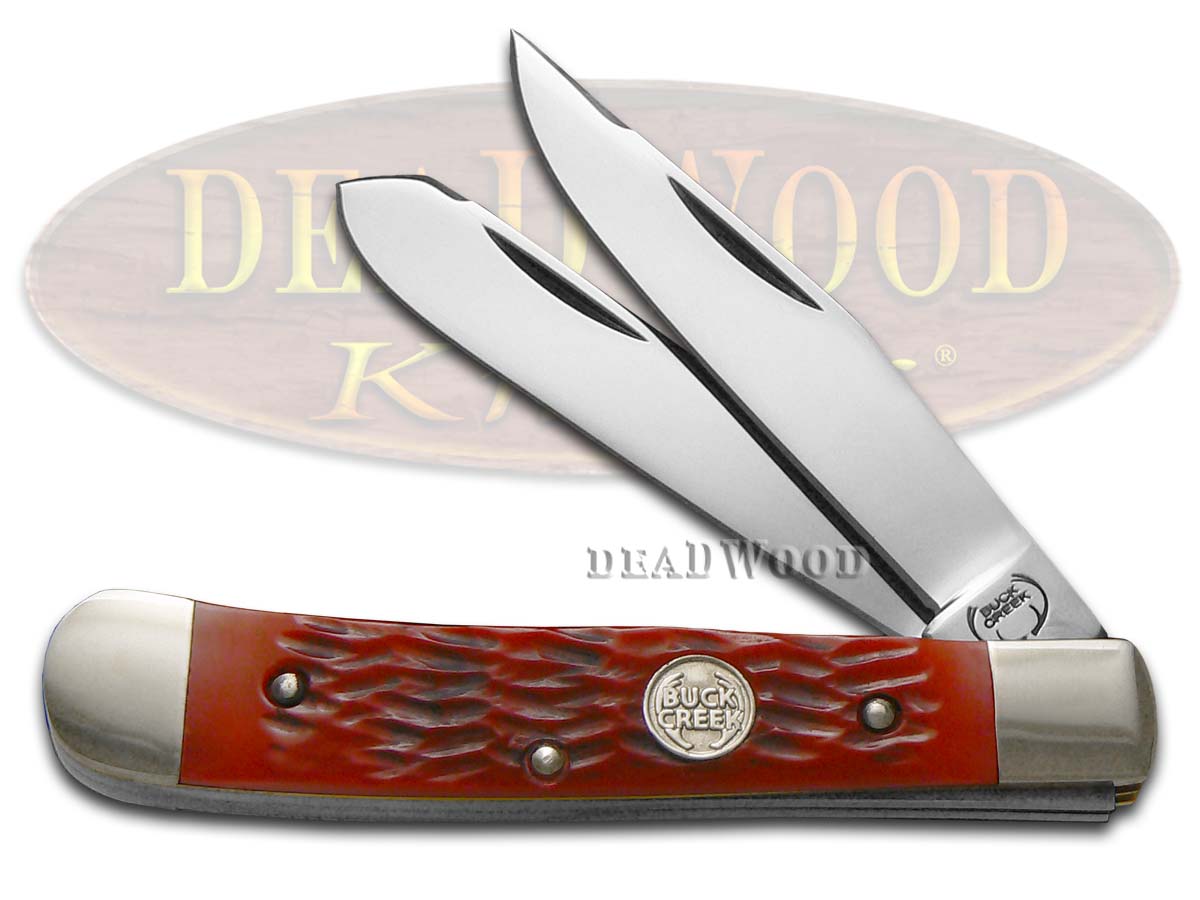 Buck Creek Red Pickbone Trapper Pocket Knife German