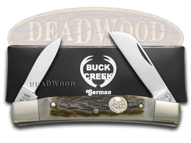 Buck Creek 2Blade Congress Knife Deer Stag German Pocket Knives BC