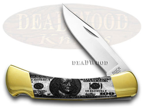 Buck 110 Custom White Pearl Corelon $100 Folding Hunter 1/400 Knives