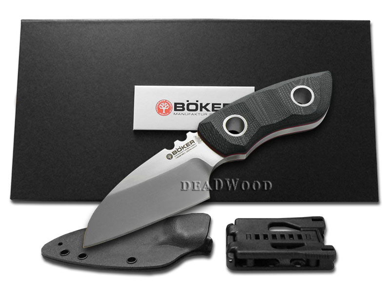 Boker Tree Brand PryMate Fixed Blade Knife Black Micarta Stainless