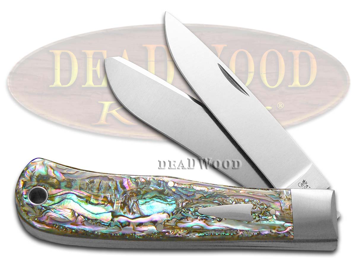 Case XX Genuine Abalone Bullnose Trapper 1/125 Stainless Pocket Knife