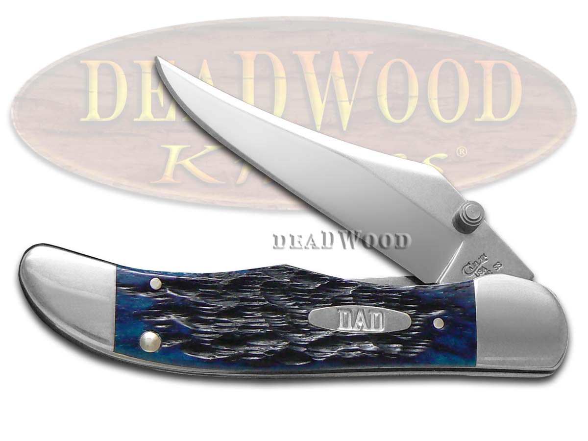 Case xx 2019 DAD Blue Bone Kickstart Mid Folding Hunter Stainless Pocket Knife Knives