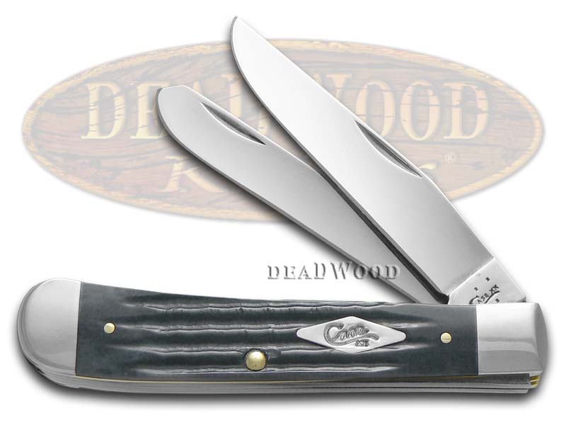 Case XX Second Cut Jigged Gray Bone Trapper Stainless Pocket Knife