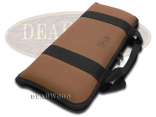 Case XX Small Brown Leather and Cotton Knife Carrying Case for Pocket Knives