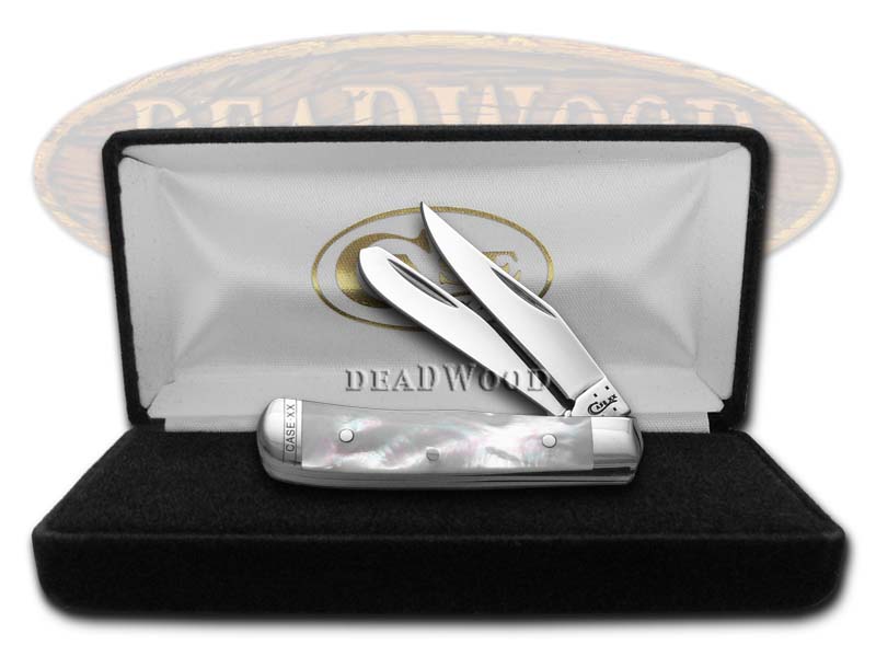 CASE XX Genuine Mother Of Pearl Tiny Trapper Stainless Pocket Knife