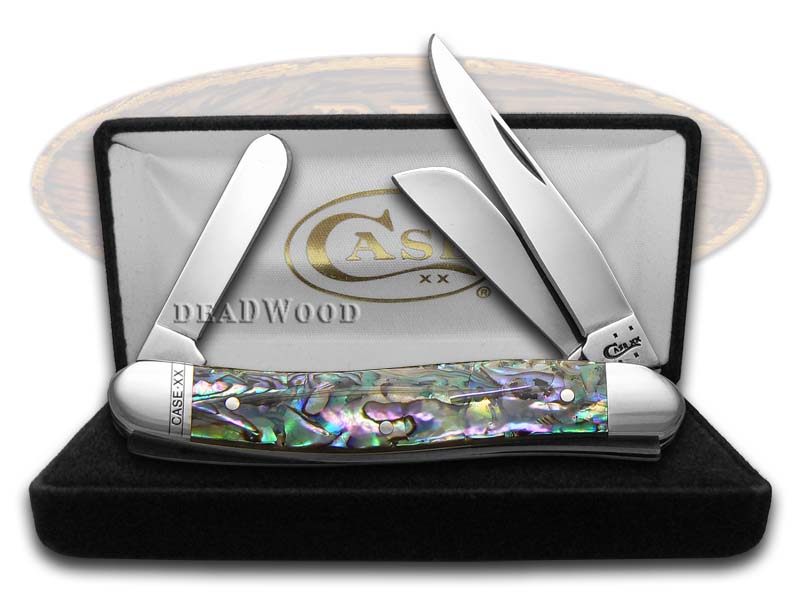 Case xx Medium Stockman Knife Genuine Abalone Stainless Pocket Knives