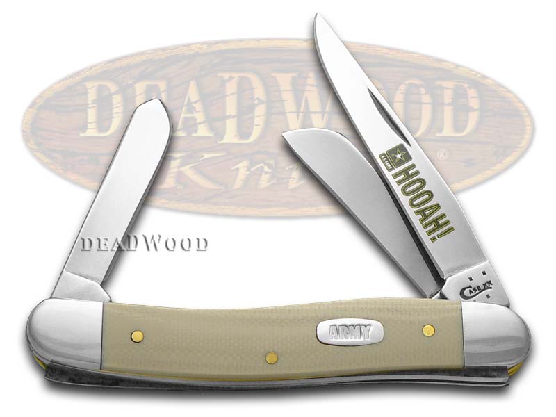 Case xx U.S. Army Smooth Tan G10 Stockman Stainless Pocket Knife Knives