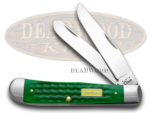 Case XX John Deere Green Jigged Bone Trapper Pocket Knife