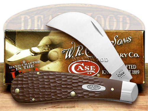 CASE XX Jigged Brown Hawkbill Pocket Knife Knives  