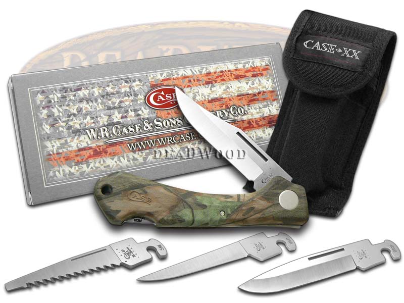 Case xx Caliber xxChanger Knife Camo Zytel Stainless Pocket Knives