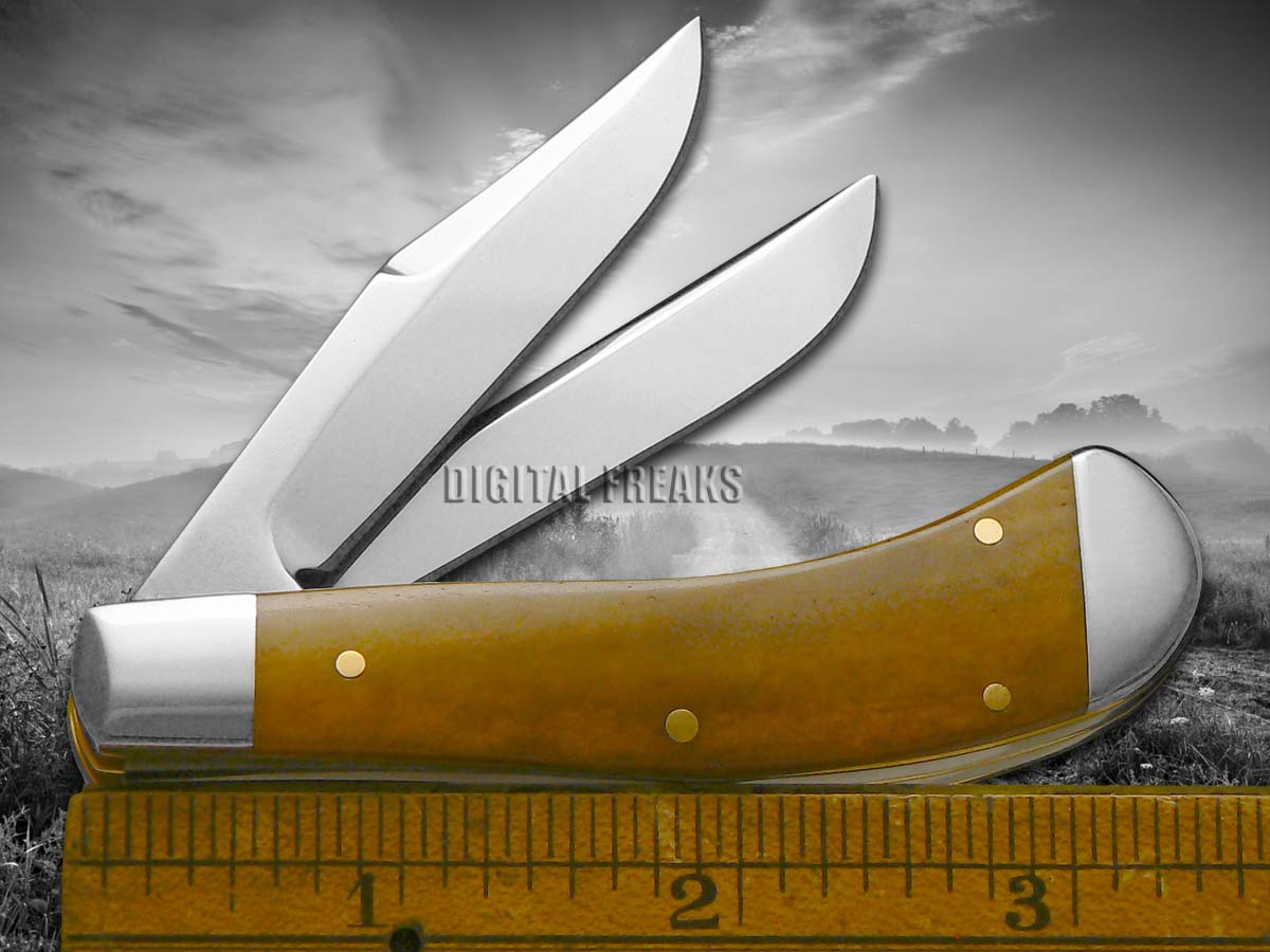 Case xx Saddlehorn Knife Horses Antique Bone 1/500 Stainless Pocket