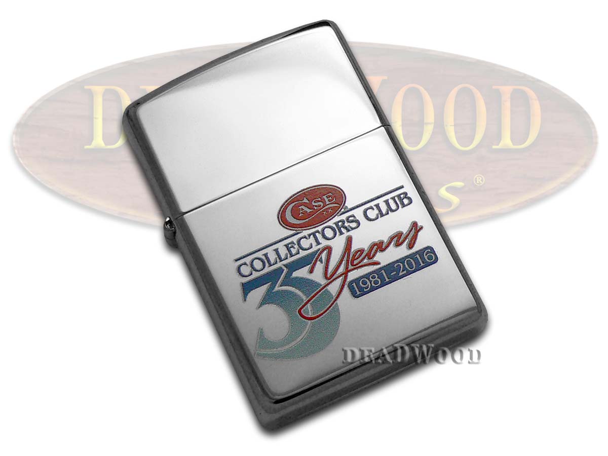 Case XX Case Collectors Club 35th Anniversary Polished Chrome Zippo Windproof Lighter