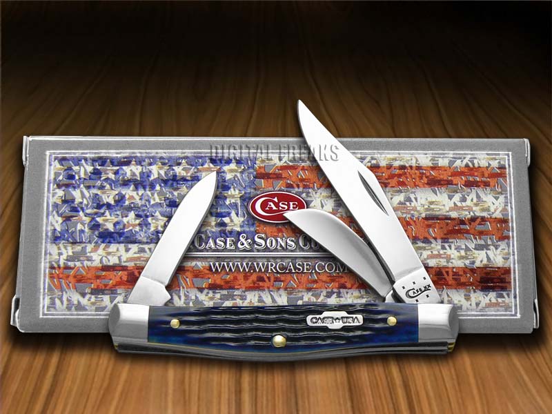 Case xx Med Stockman Knife Rogers Corn Cob Jigged Blue Bone 02806 eBay