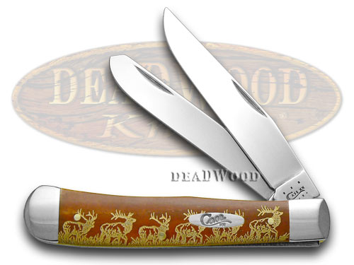 Case xx Chestnut Bone Elk Trapper 1/500 Pocket Knife Knives