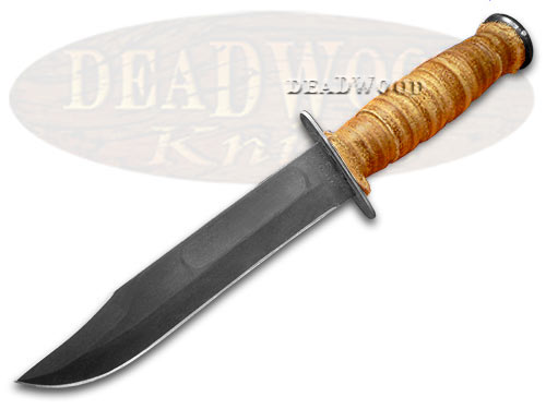 CASE XX US Marine Corp Combat COA Leather Pocket Knife Knives