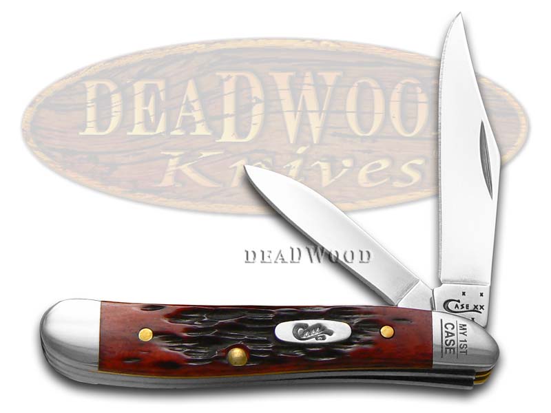 Case XX Jigged Old Red Bone My First Case Peanut Stainless Pocket Knife