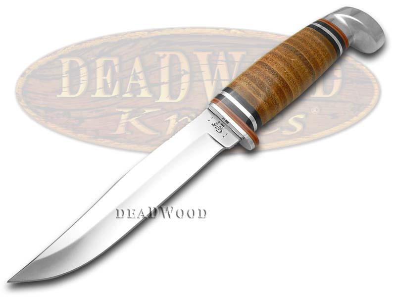 Case XX Polished Leather Fixed Blade Hunter Stainless Knife
