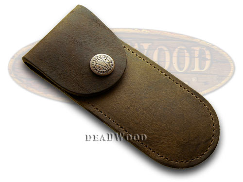 Case XX Genuine Brown Soft Leather Pocket Knife Belt Sheath