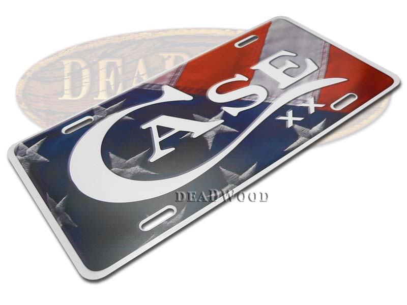 Case XX Knives USA Flag Aluminum License Plate