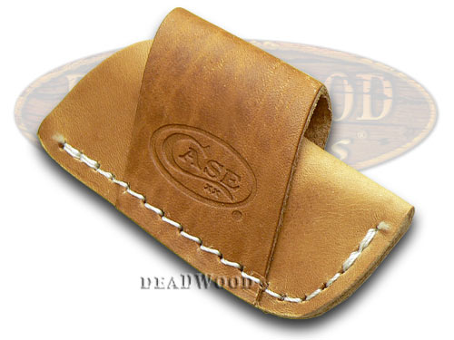 Case XX Brown Leather Side Draw Pocket Knife Belt Sheath