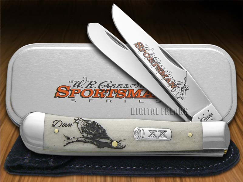 CASE XX Sportsman Series Dove Natural Bone Trapper Stainless Pocket