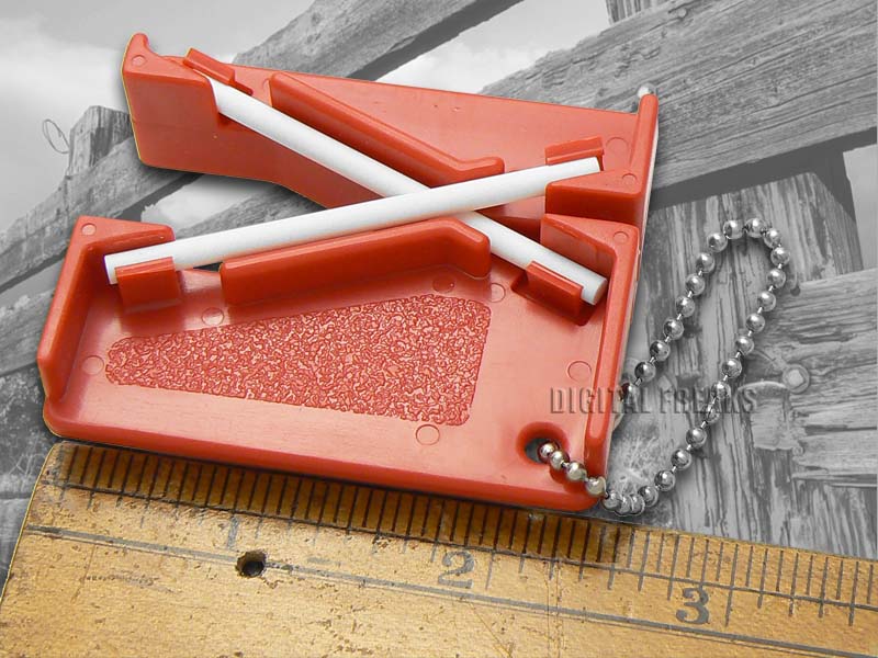 CASE XX Knives Red Ceramic Rod Pocket Knife Sharpener eBay