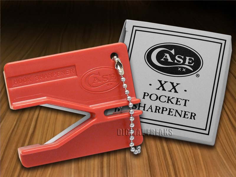 CASE XX Knives Red Ceramic Rod Pocket Knife Sharpener eBay