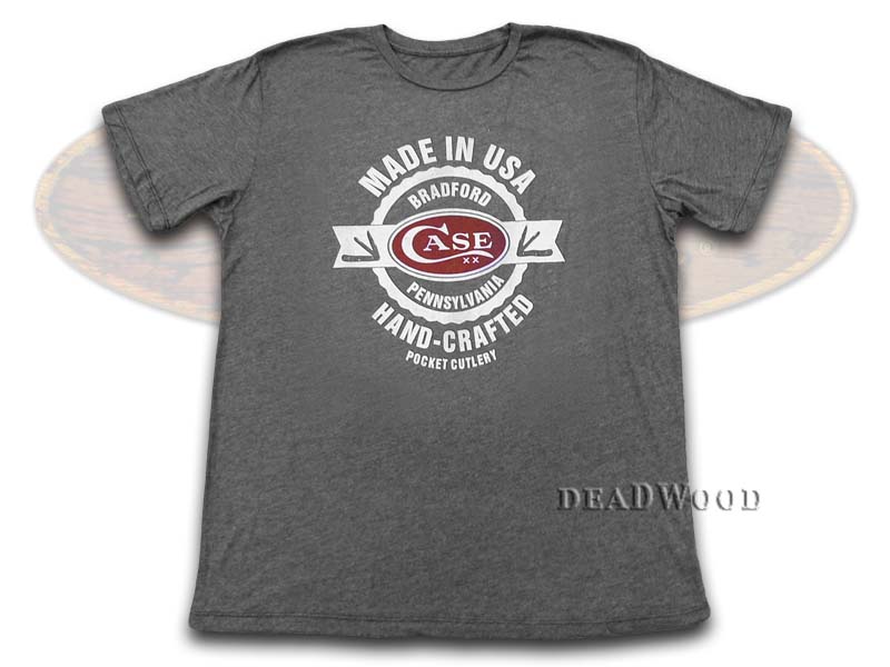 Case XX Knives Charcoal Black Made In USA Logo Small T-Shirt
