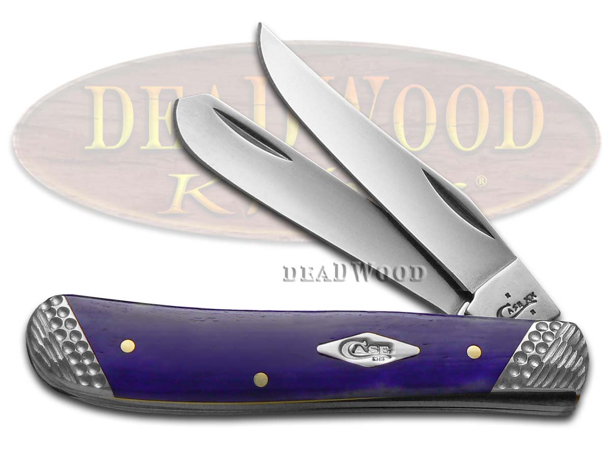 Case XX Ultra Violet Bone Mini Trapper Stainless Pocket Knife