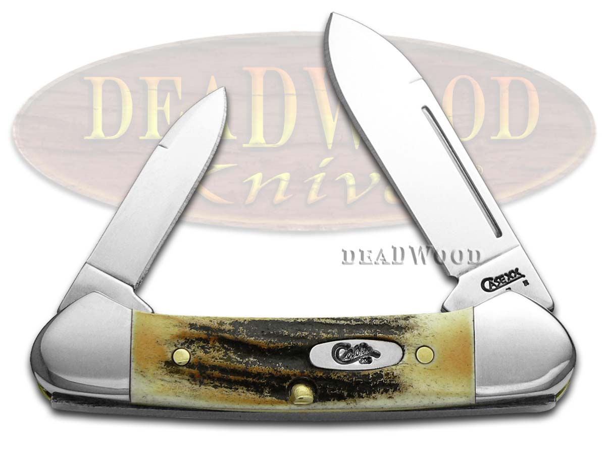 Case xx Genuine Deer Stag Baby Butterbean Pocket Knife Knives