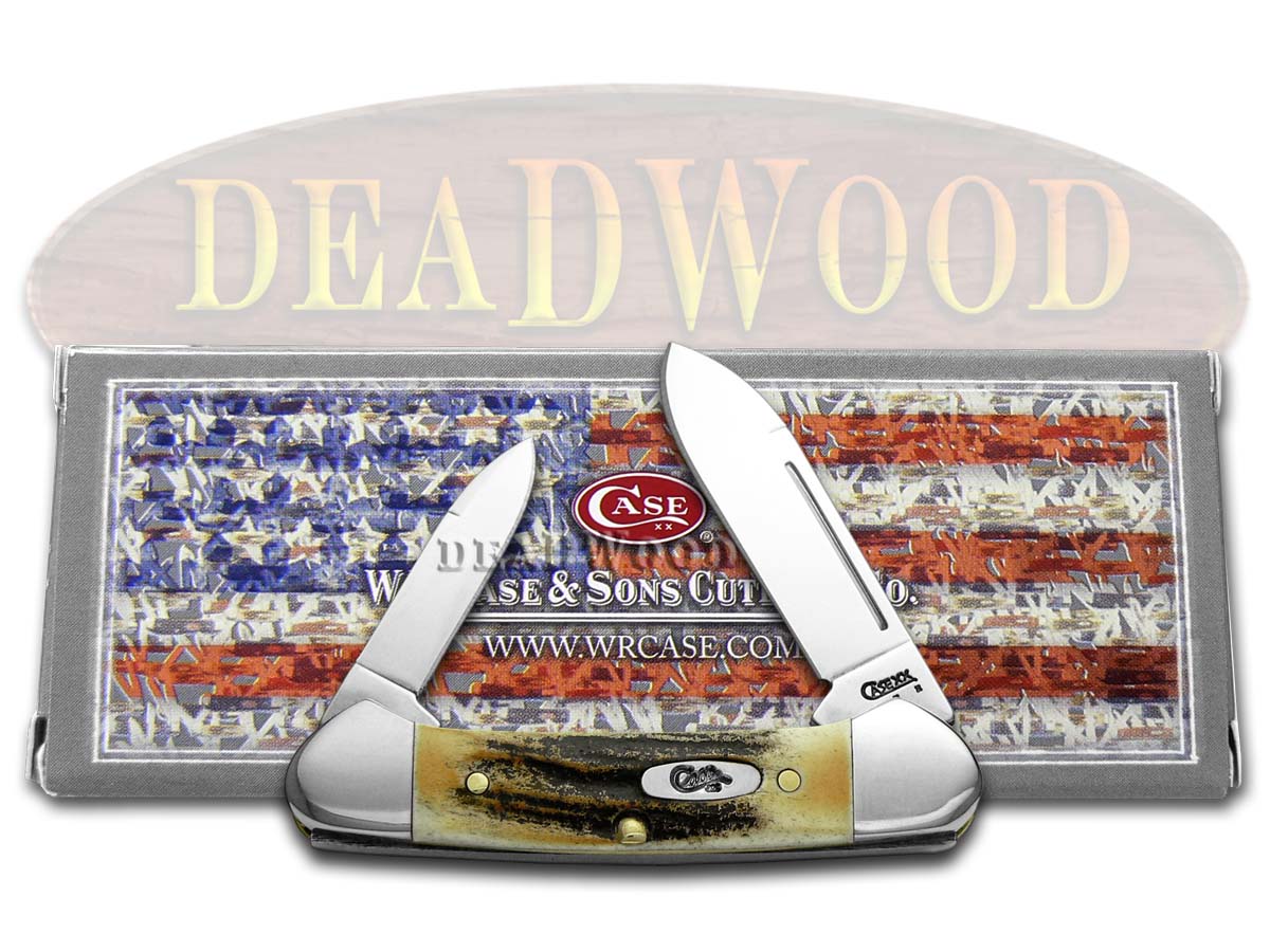 CASE XX BABY Butterbean Knife Genuine Deer Stag Stainless Pocket Knives