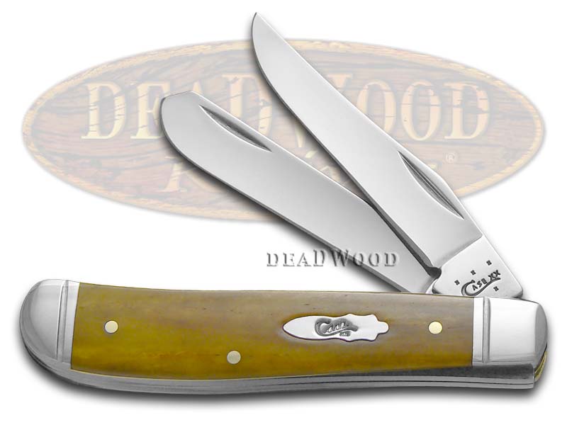 Case XX Smooth Antique Bone Mini Trapper Stainless Pocket Knife
