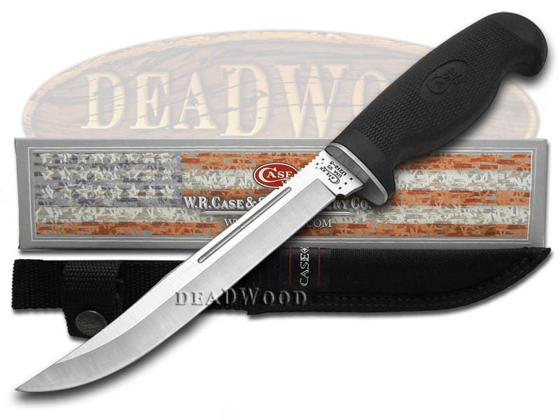 Case xx Fixed Blade 5" Utility Hunter Knife Lightweight Black Synthetic