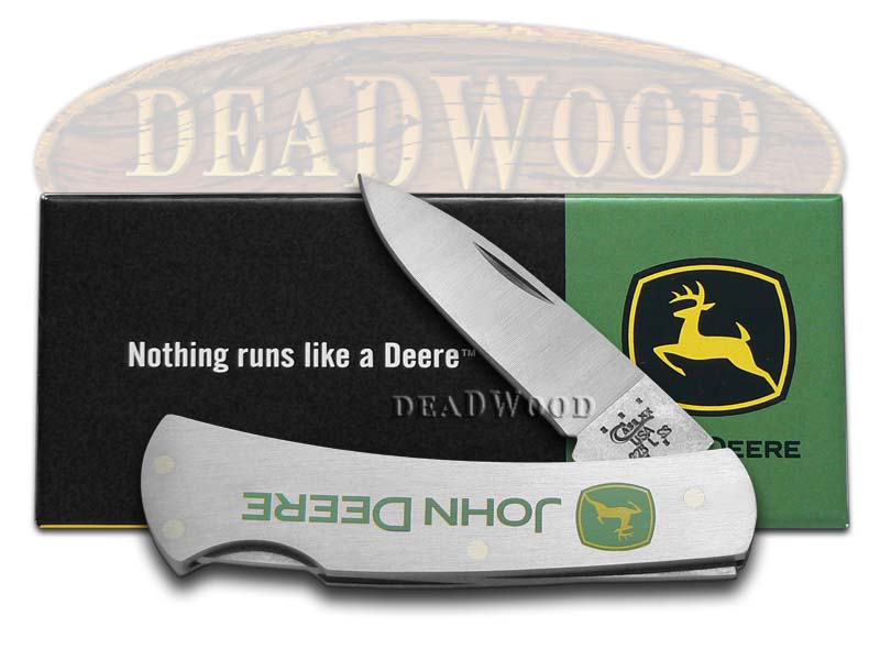 Case xx John Deere Executive Lockback Knife Stainless Steel Pocket