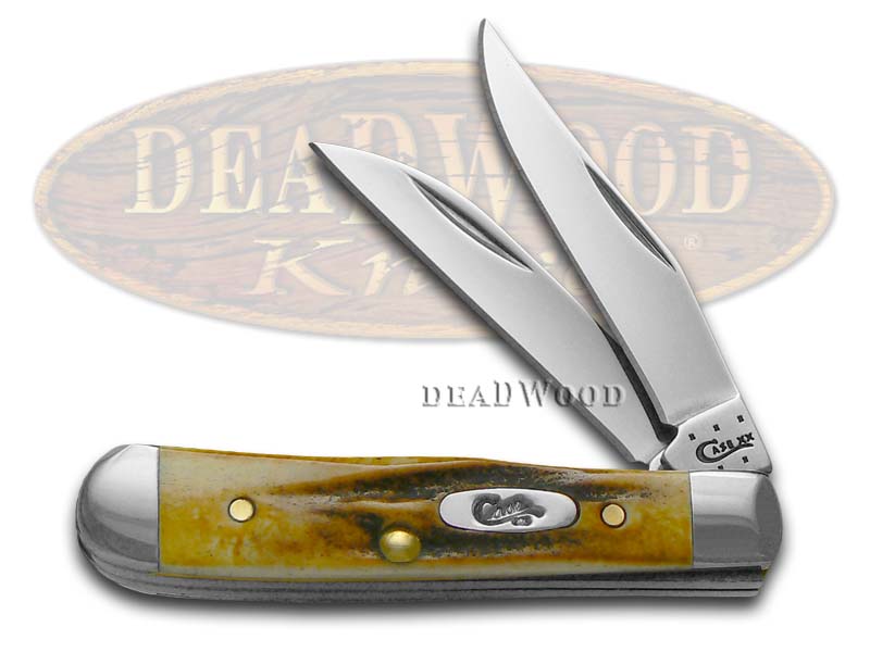 Case xx Genuine Deer Stag Tiny Trapper Stainless Pocket Knife Knives