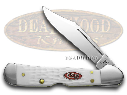 Case XX Jigged White Delrin Mini Copperlock Pocket Knife