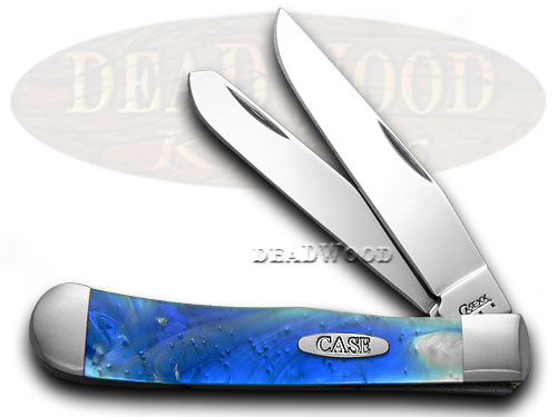 Case XX Blue Luster Trapper Pocket Knife
